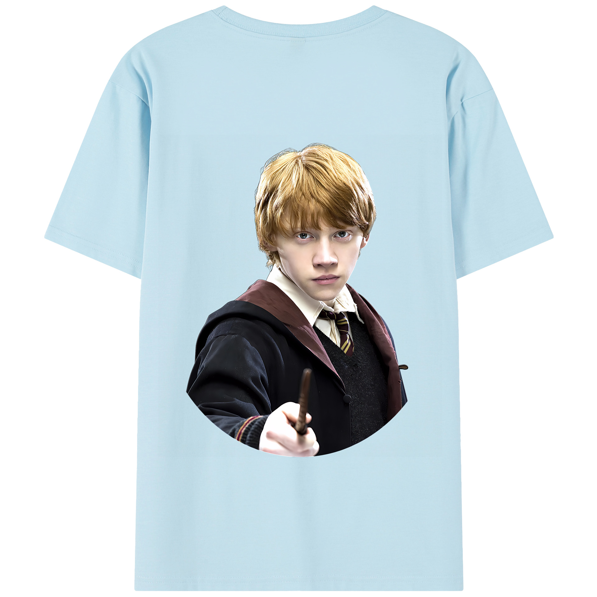 （画像用） Harry Potter ハリー・ポッターシリーズ 綿100％半袖Tシャツ（背面プリント）